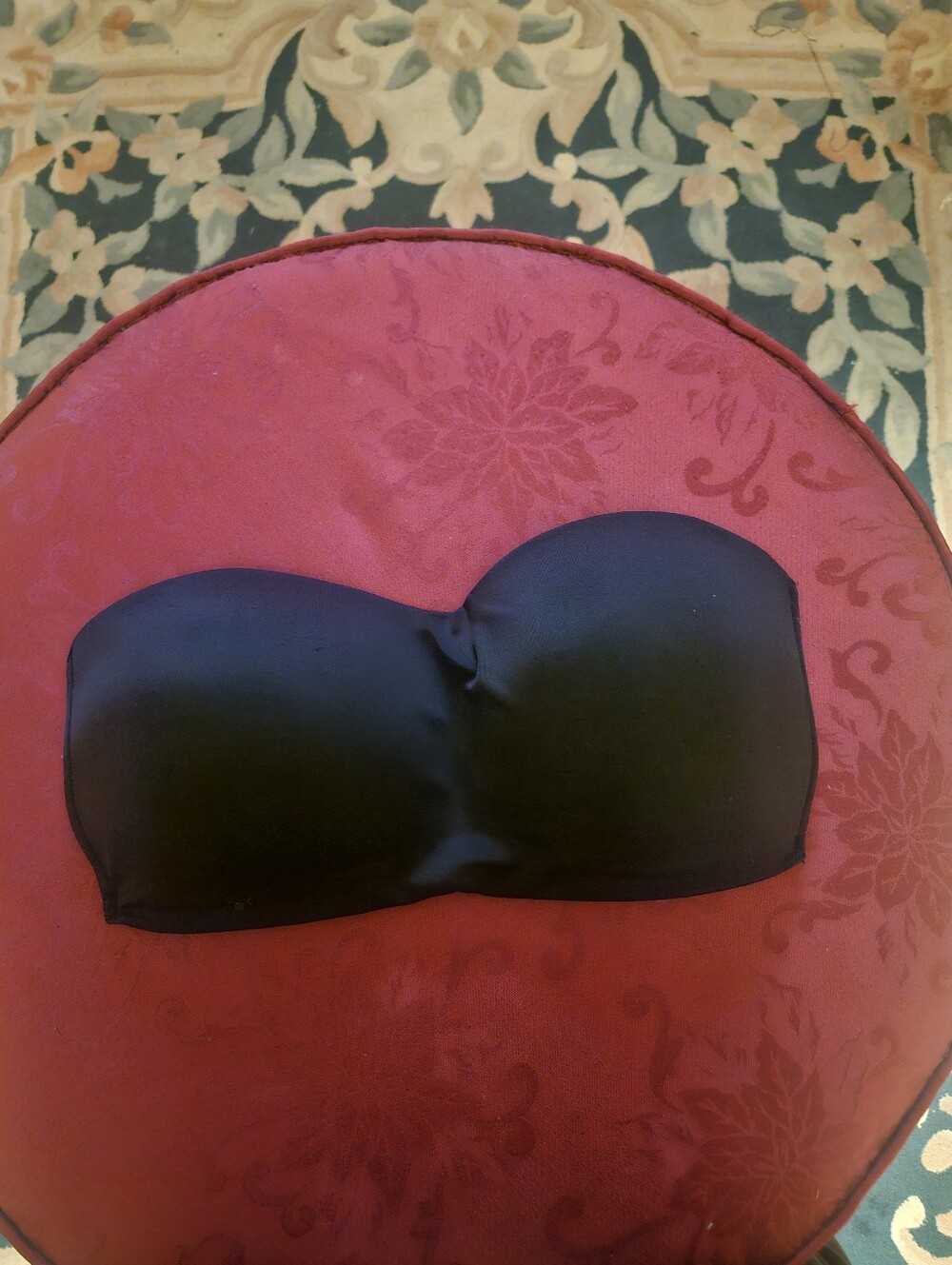 Warner's Black Bandeau Bra with Tag